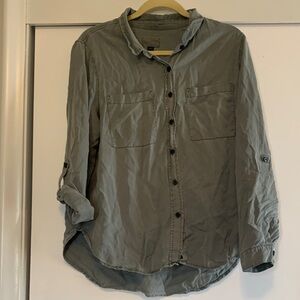 Universal Thread Women's Olive Green Shirt Jacket